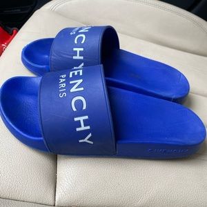 Authentic Givenchy royal blue slides size 7